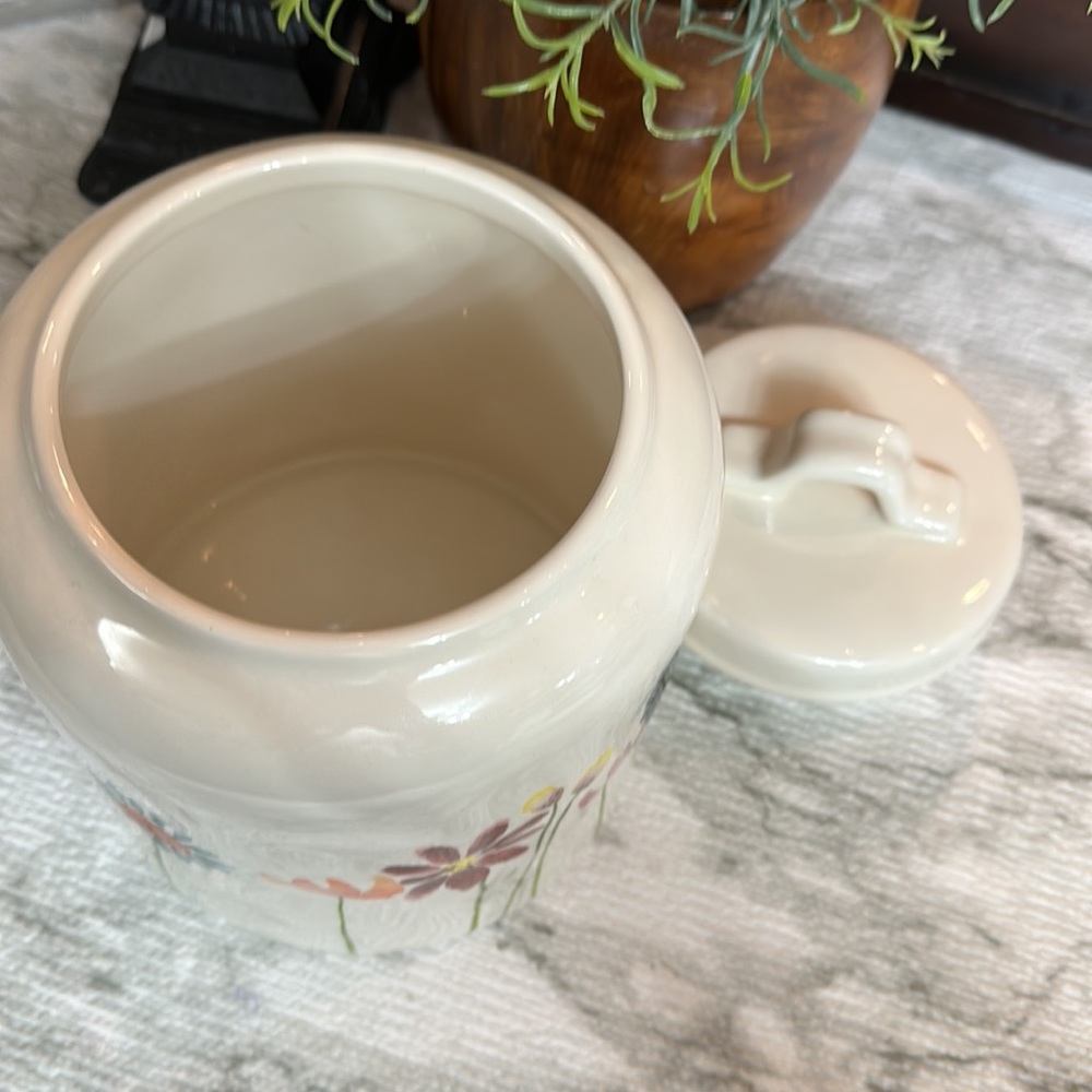 Rae Dunn Water Color Flower Canister - Picture 6 of 8
